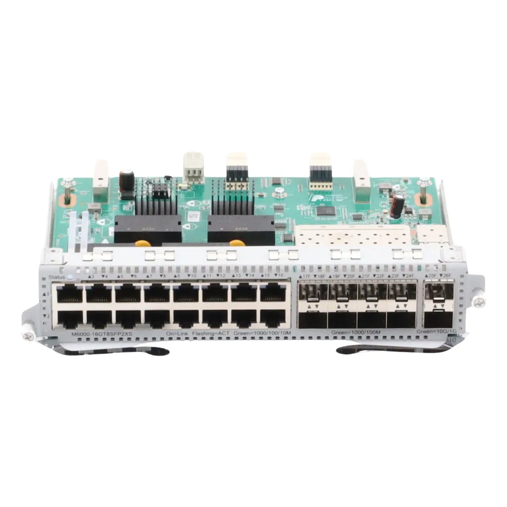 Tarjeta de Red con 16 puertos RJ45 1Gb, 8 puertos SFP 1Gb y 2 puertos SFP+ 10Gb para Chasis RG-NBS6002 – vista 6