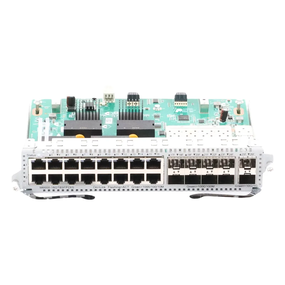 Tarjeta de Red con 16 puertos RJ45 1Gb, 8 puertos SFP 1Gb y 2 puertos SFP+ 10Gb para Chasis RG-NBS6002 – vista 8