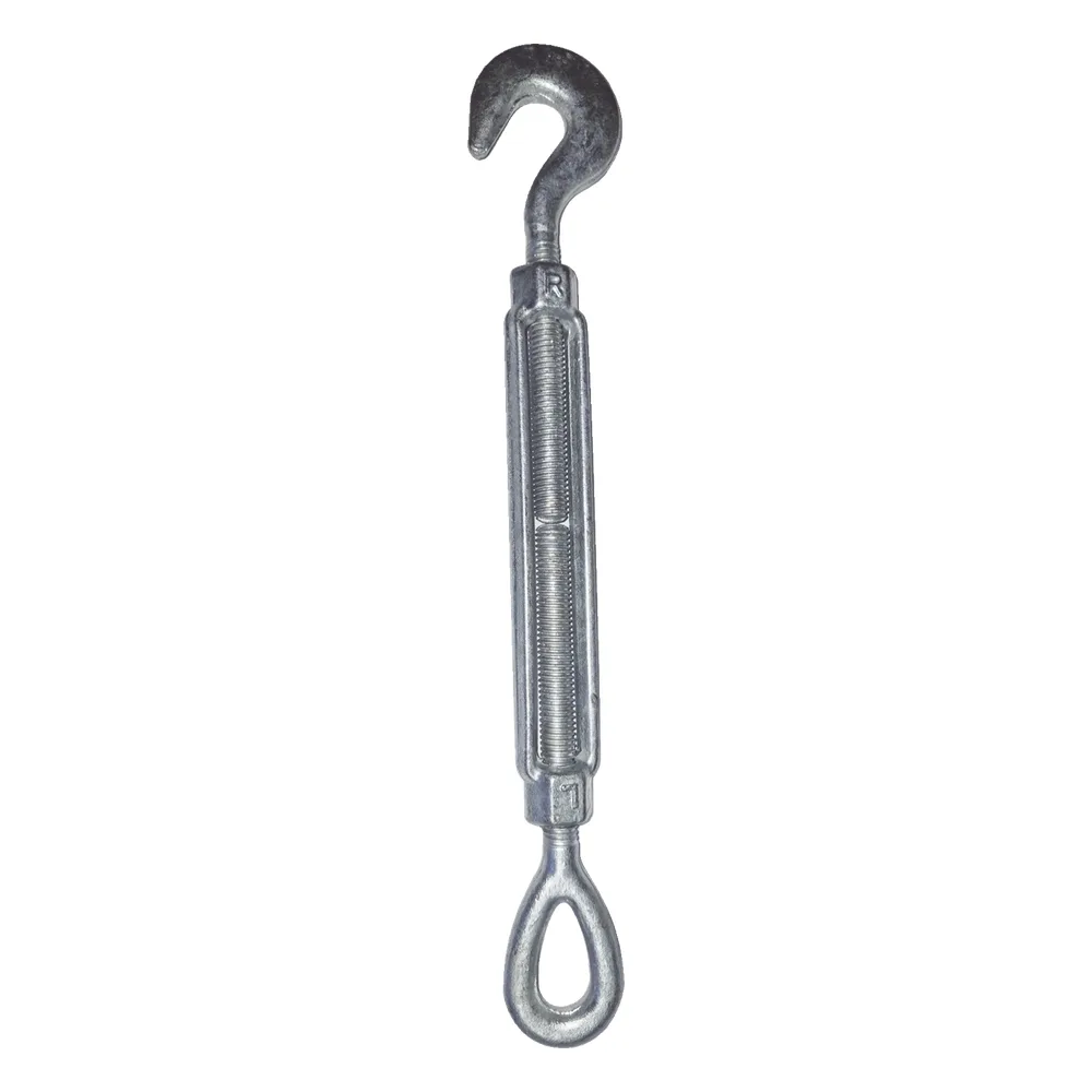 Tensor de 1/2" x 6" Acero Forjado OJO-GANCHO Galv. Inmersión en Caliente (Carga Max. 1500 Lbs).