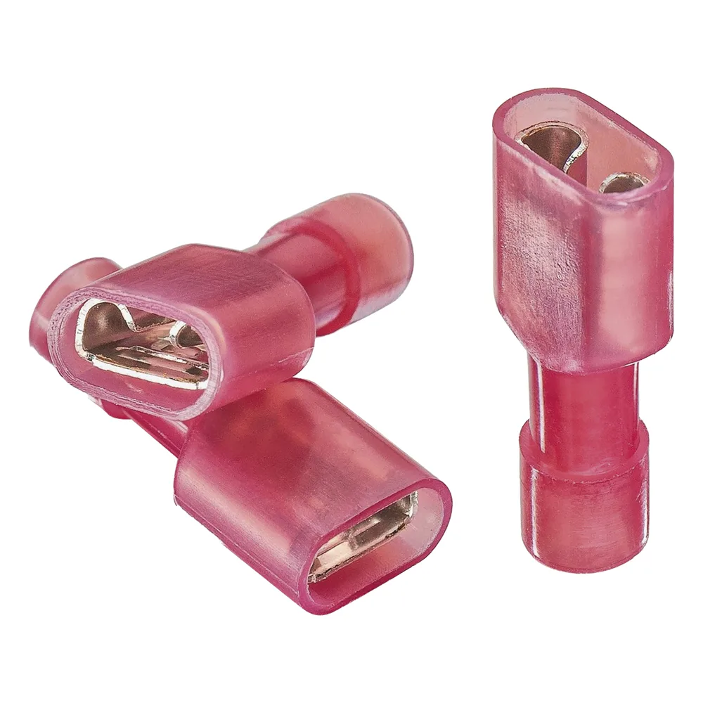 Terminal hembra aislada completa / Baterías con terminal macho F1 / para cables 22-16 AWG / Paquete de 25 piezas – vista 2
