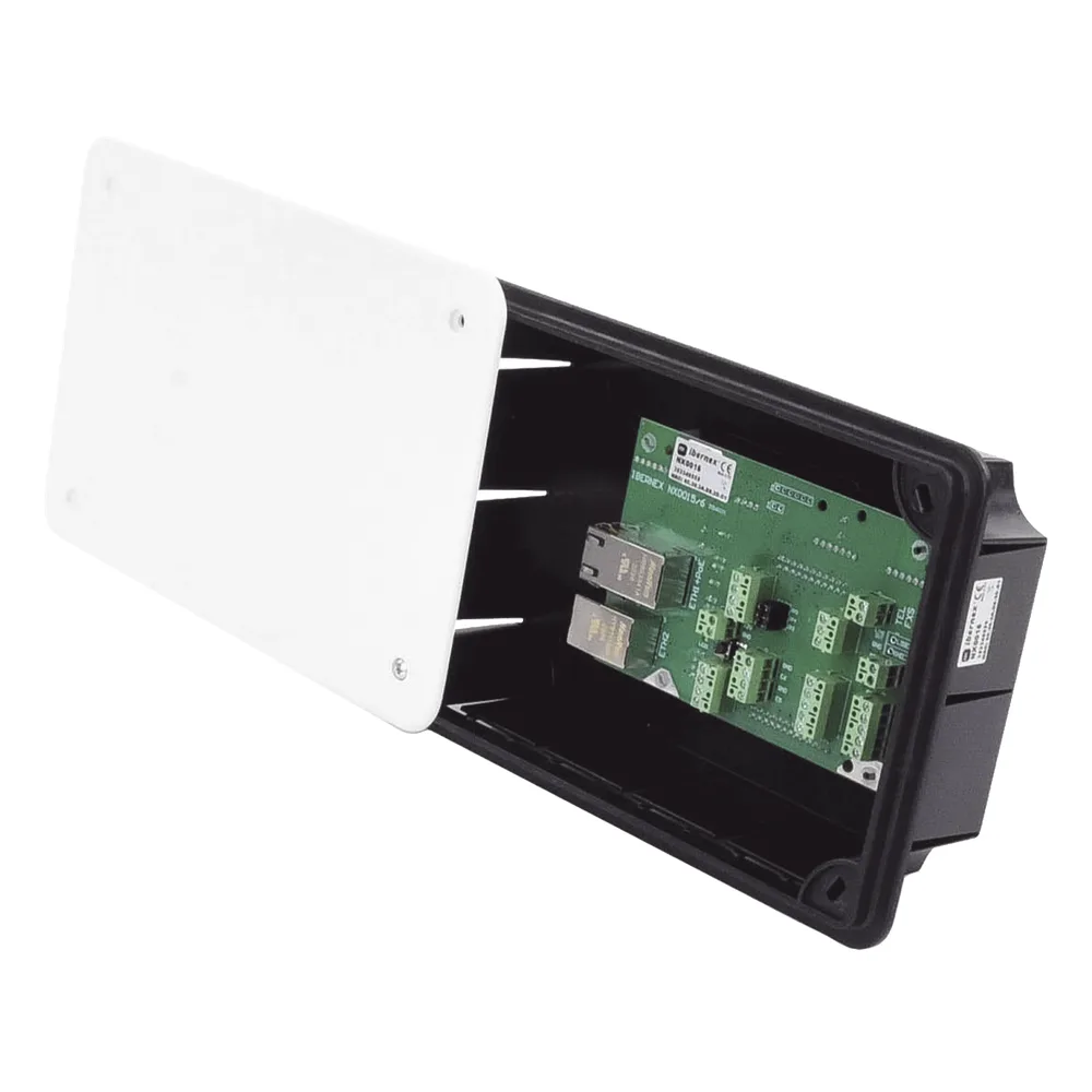Terminal Hospitalaria Empotrable NX0015 / Controlador IP para Sistema de Llamada Paciente-Enfermera / VoIP SIP / PoE / 12 Entradas Digitales / Bus RS485 – vista 5