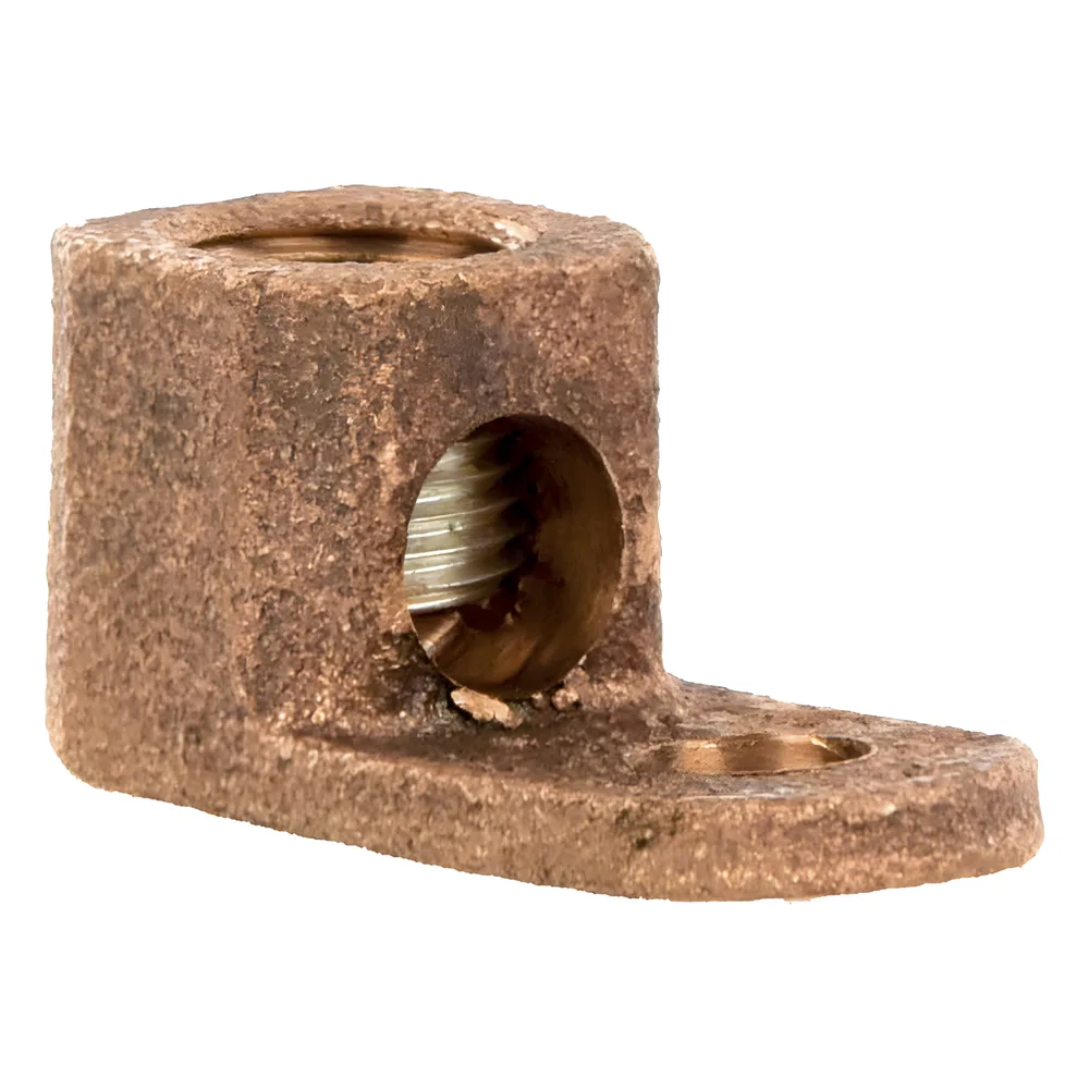 Terminal Tipo Lengüeta Recta de Cobre, Cal. 8 a 1/0 AWG,  Orificio para perno de 5/16" (7.9mm) – vista 2