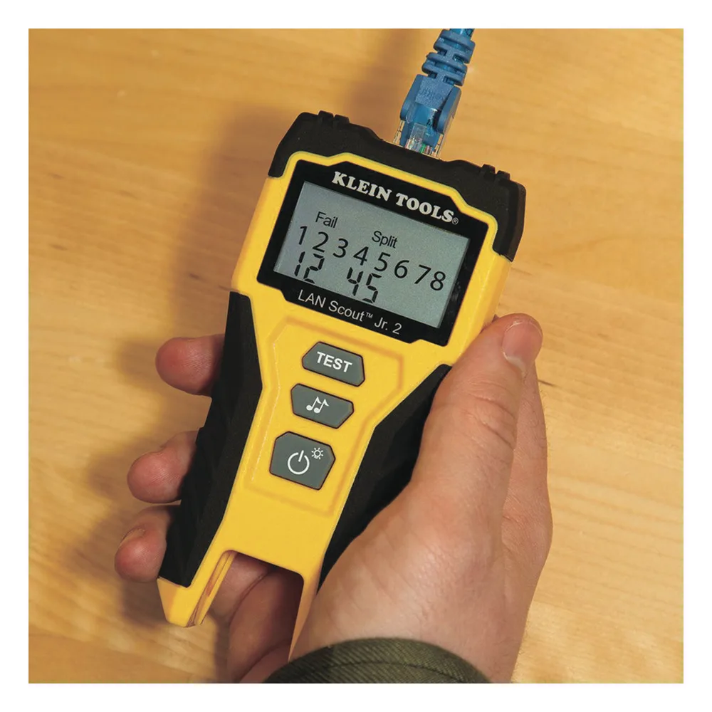 Tester  de Cable LAN Scout™ Jr. 2/ Para: Prueba aprobada/ Error de Cableado/ Falla de Circuito Abierto o Cortocircuito/ Par Dividido/ Blindaje. – vista 10