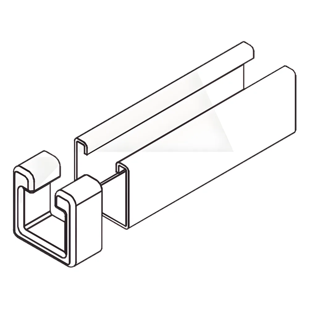 Tope Unicanal Muesca para Tornillo de  3/8" ( 9.5 mm ). – vista 2
