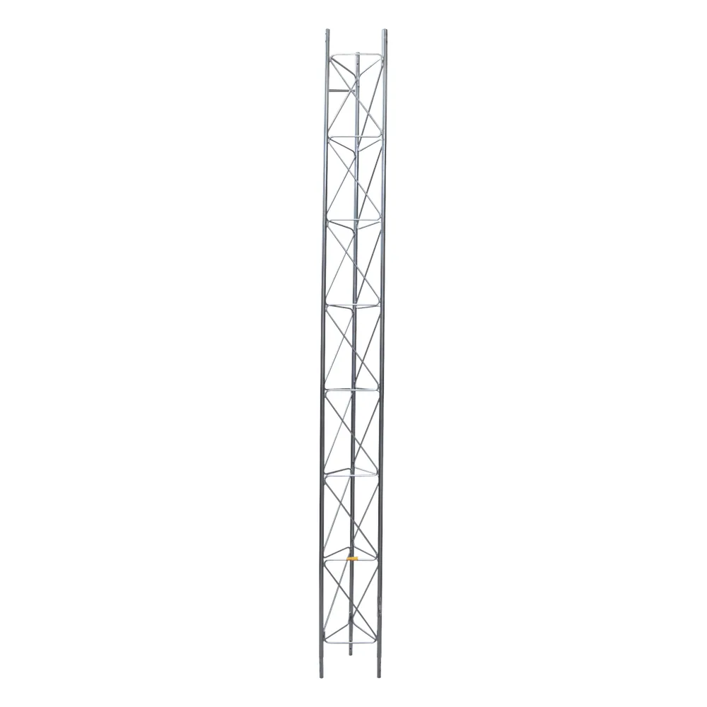 Tramo de Torre Arriostrada de 3m x 30cm, Galvanizado por Electrólisis, Hasta 30 m de Elevación. Zonas Secas.