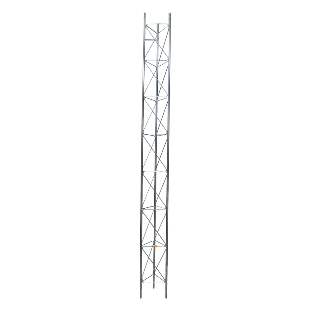 Tramo de Torre Arriostrada de 3m x 45cm, Galvanizado por Electrólisis, Hasta 60 m de Elevación. Zonas Secas.