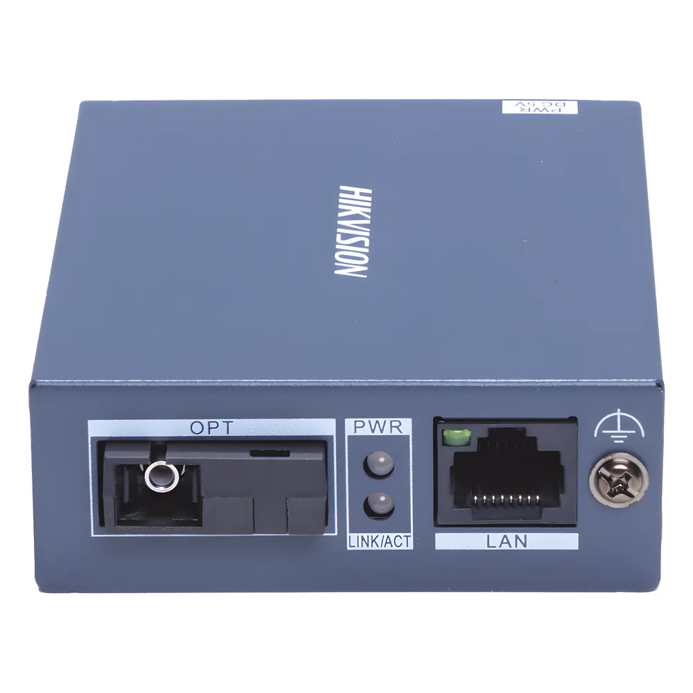 Transceptor Fibra Óptica Gigabit / Monofibra Monomodo / 3 km Distancia / 10/100/1000 Mbps RJ45 / SC / Metal Industrial / 4 kV Protección Rayos / -20°C a 60°C