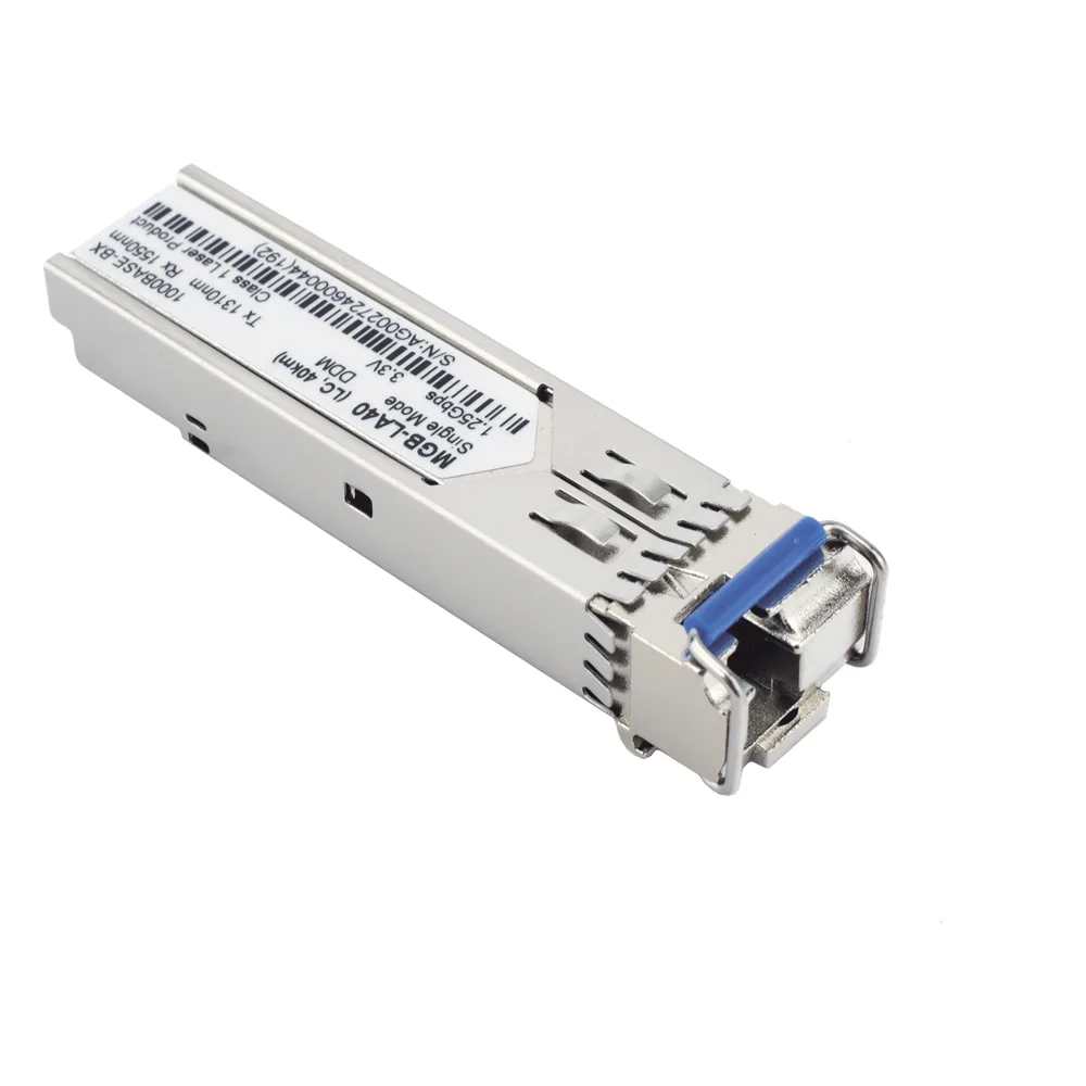 Transceptor mini-Gbic SFP 1G LC TX:1310nm RX:1550 para fibra Mono Modo 40 Km WDM, Requiere MGB-LB40