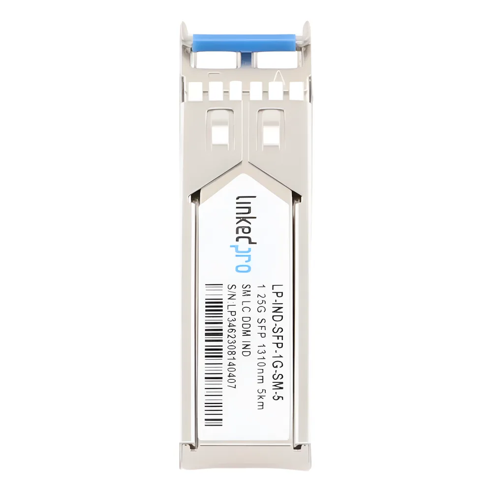 Transceptor Óptico Industrial SFP (Mini-Gbic) / Monomodo 1310 nm / 1.25 Gbps / 1000BASE / Conectores LC/UPC Dúplex / DDM / Hasta 5 km – vista 2