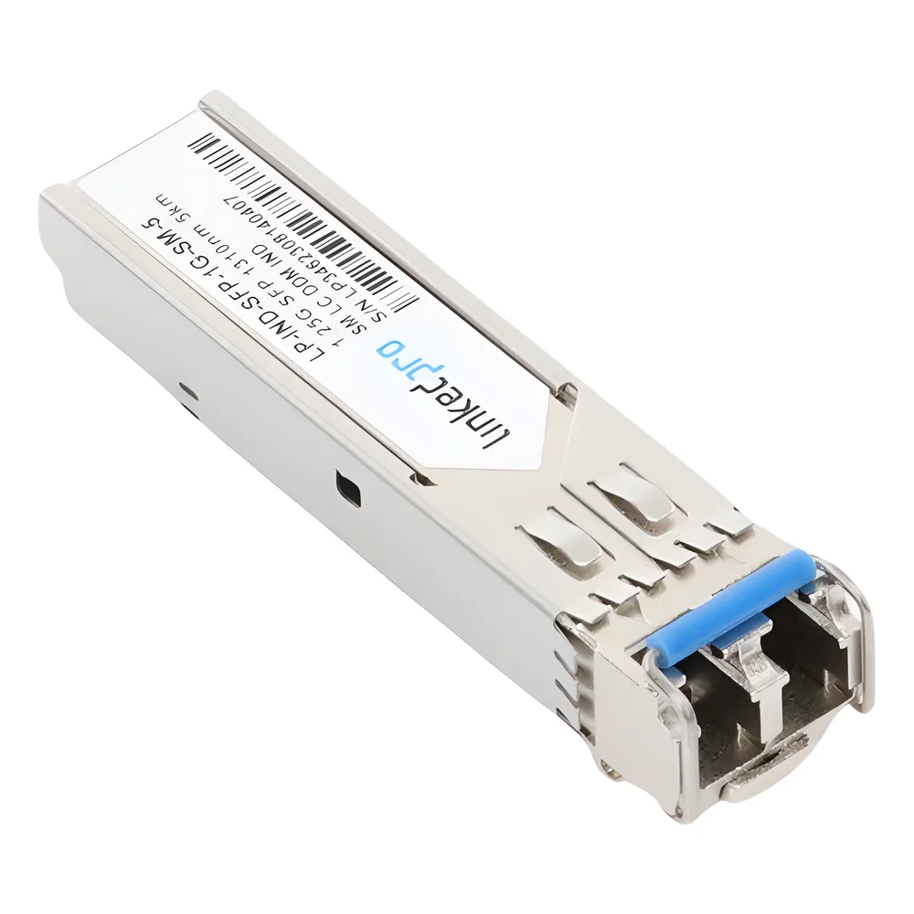 Transceptor Óptico Industrial SFP (Mini-Gbic) / Monomodo 1310 nm / 1.25 Gbps / 1000BASE / Conectores LC/UPC Dúplex / DDM / Hasta 5 km – vista 5