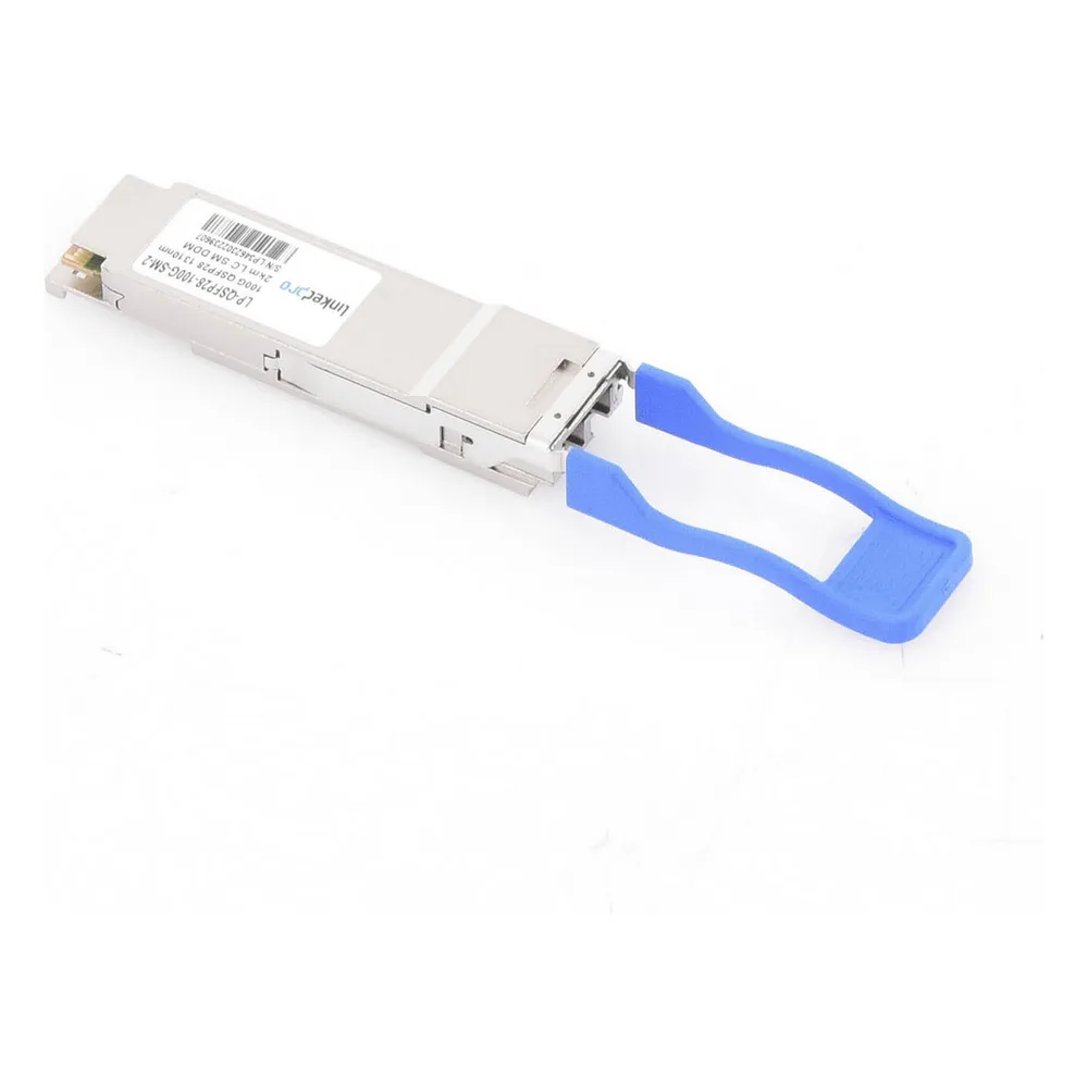 Transceptor Óptico QSFP28 (Mini-Gbic) / Monomodo 1310 nm / 100 Gbps / 100GBASE-LR4 / Conectores LC/UPC Dúplex / DDM / Hasta 2 km – vista 3