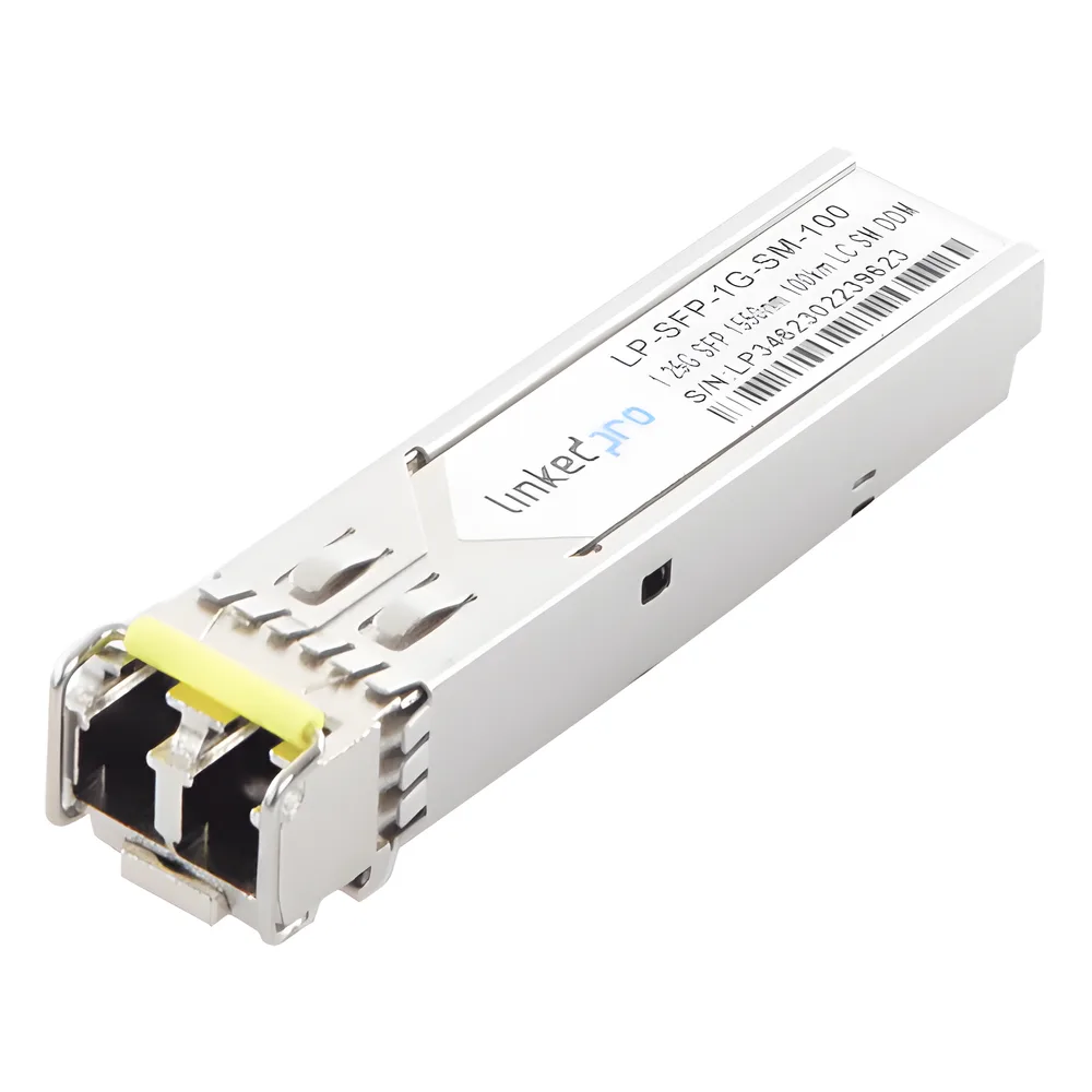 Transceptor Óptico SFP (Mini-Gbic) / Monomodo 1550 nm / 1.25 Gbps / 1000BASE-ZX / Conectores LC/UPC Dúplex / DDM / Hasta 100 km