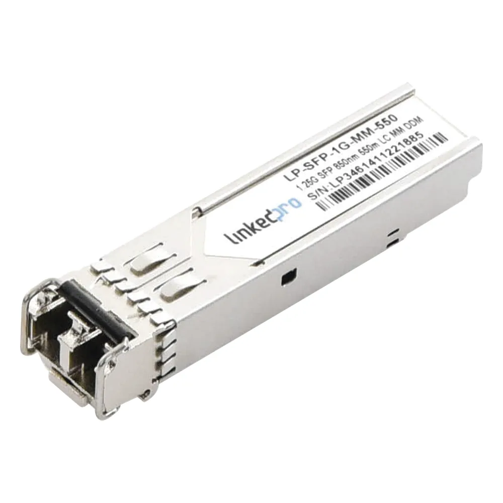 Transceptor Óptico SFP (Mini-Gbic) / Multimodo 850 nm / 1.25 Gbps / 1000BASE-SX / Conectores LC/UPC Dúplex / DDM / Hasta 550 m