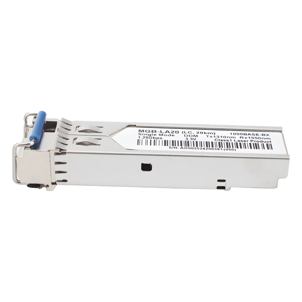 Transceptor WDM mini-Gbic SFP 1G LC TX:1310nm RX:1550 para fibra Mono Modo 20 Km, Requiere MGB-LB20 – vista 4