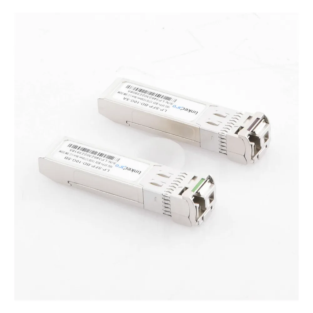 Transceptores Ópticos Bidireccionales SFP+ (Mini-Gbic) / Monomodo 1270 & 1330 nm / 10 Gbps / 10GBASE-BX / Conector LC/UPC Simplex / DDM / Hasta 5 km / 2 Piezas – vista 3