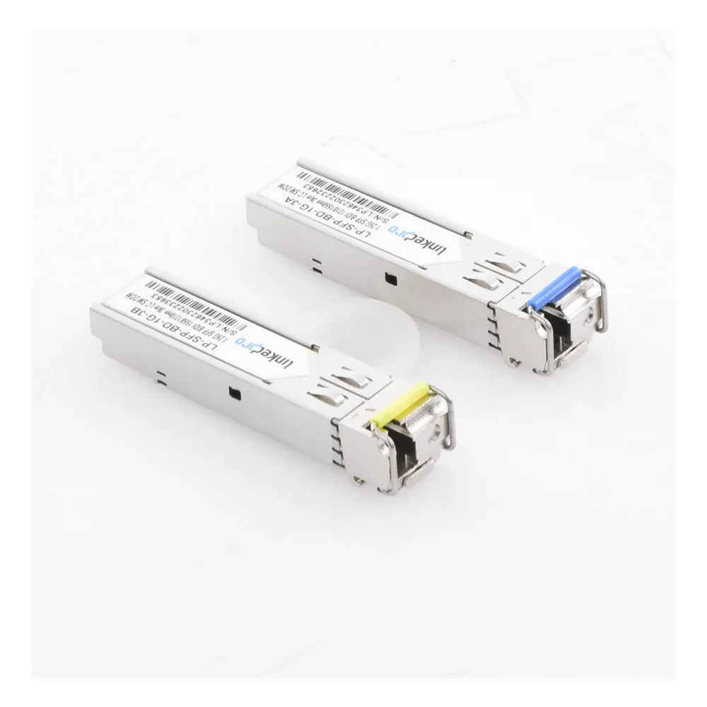Transceptores Ópticos Bidireccionales SFP (Mini-Gbic) / Monomodo 1310 & 1550 nm / 1.25 Gbps / 1000BASE-BX / Conector LC/UPC Simplex / DDM / Hasta 3 km / 2 Piezas – vista 3
