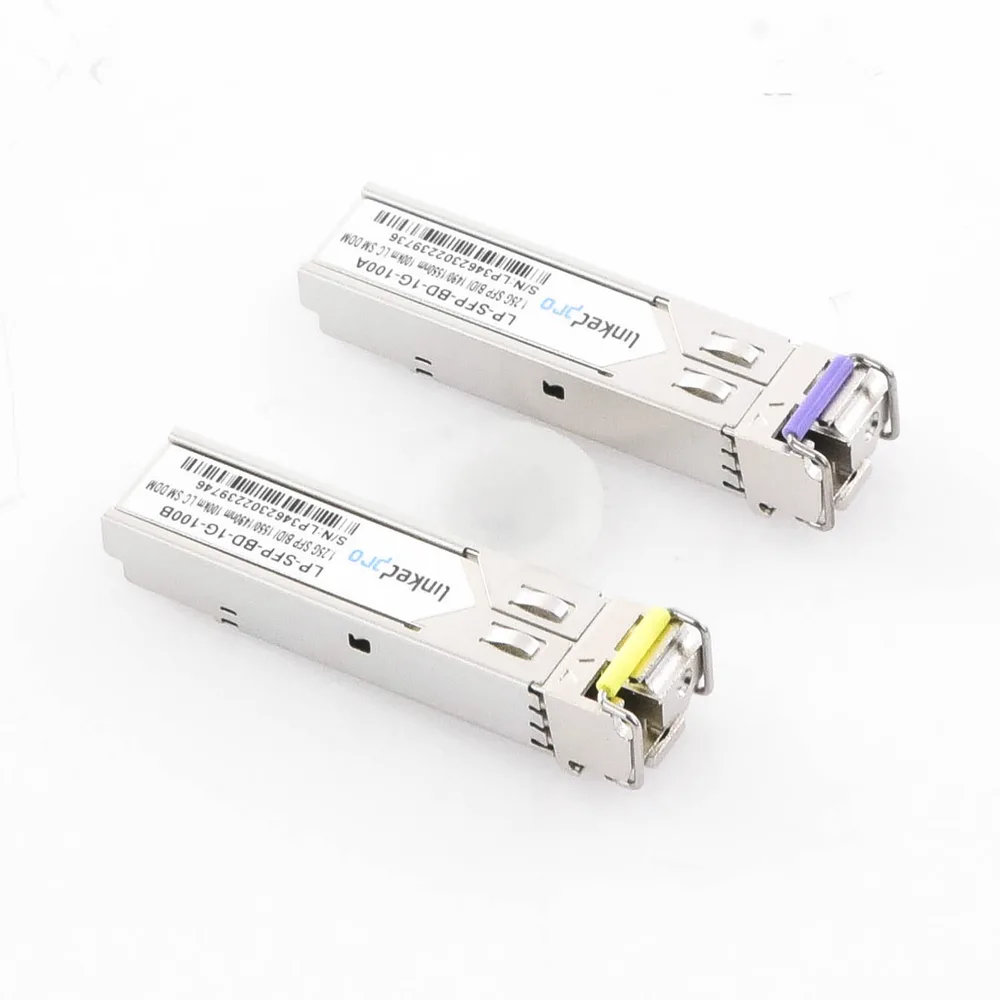 Transceptores Ópticos Bidireccionales SFP (Mini-Gbic) / Monomodo 1490 & 1550 nm / 1.25 Gbps / 1000BASE-BX / Conector LC/UPC Simplex / DDM / Hasta 100 km / 2 Piezas – vista 3