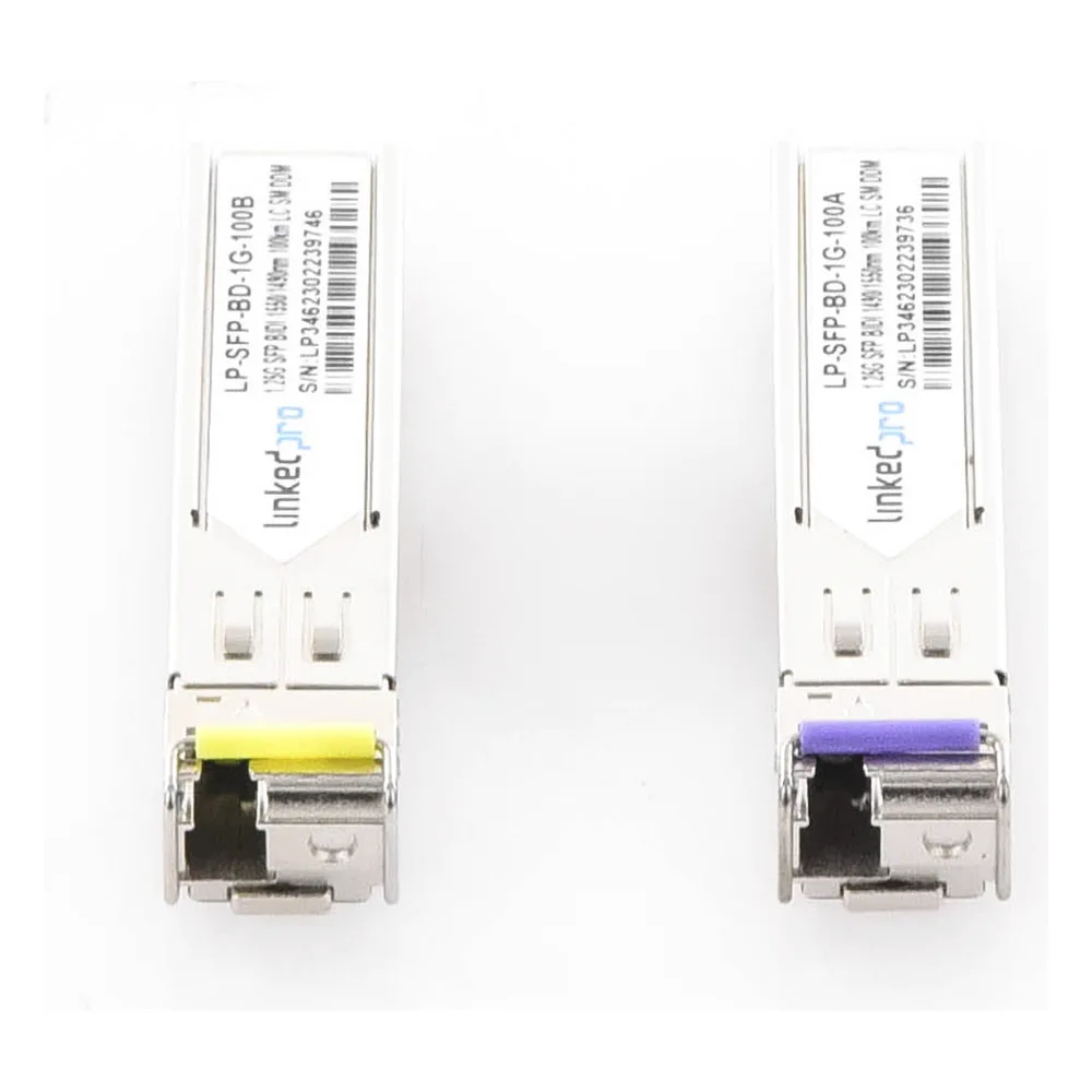 Transceptores Ópticos Bidireccionales SFP (Mini-Gbic) / Monomodo 1490 & 1550 nm / 1.25 Gbps / 1000BASE-BX / Conector LC/UPC Simplex / DDM / Hasta 100 km / 2 Piezas – vista 4