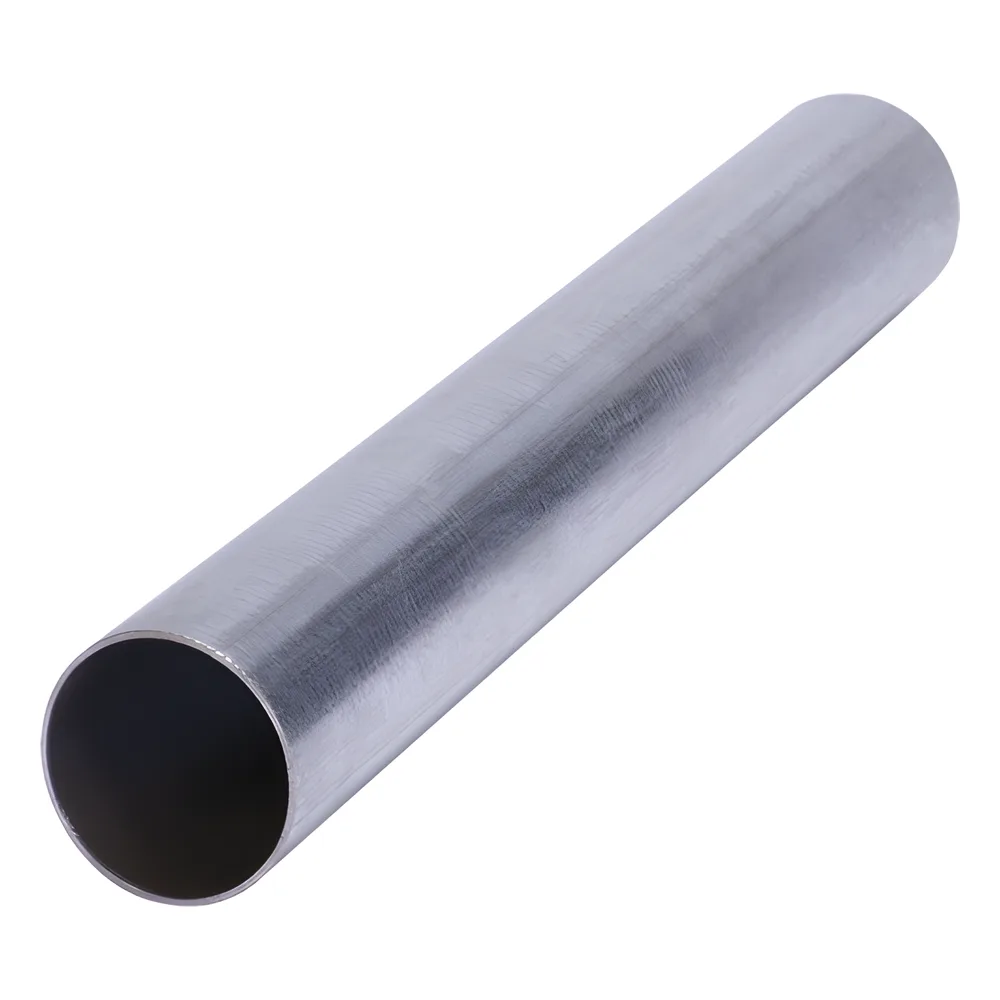 Tubo conduit 2" (52mm) X 3 metros pared delgada sin cople galvanizado sin rosca etiqueta verde, calibre 16.