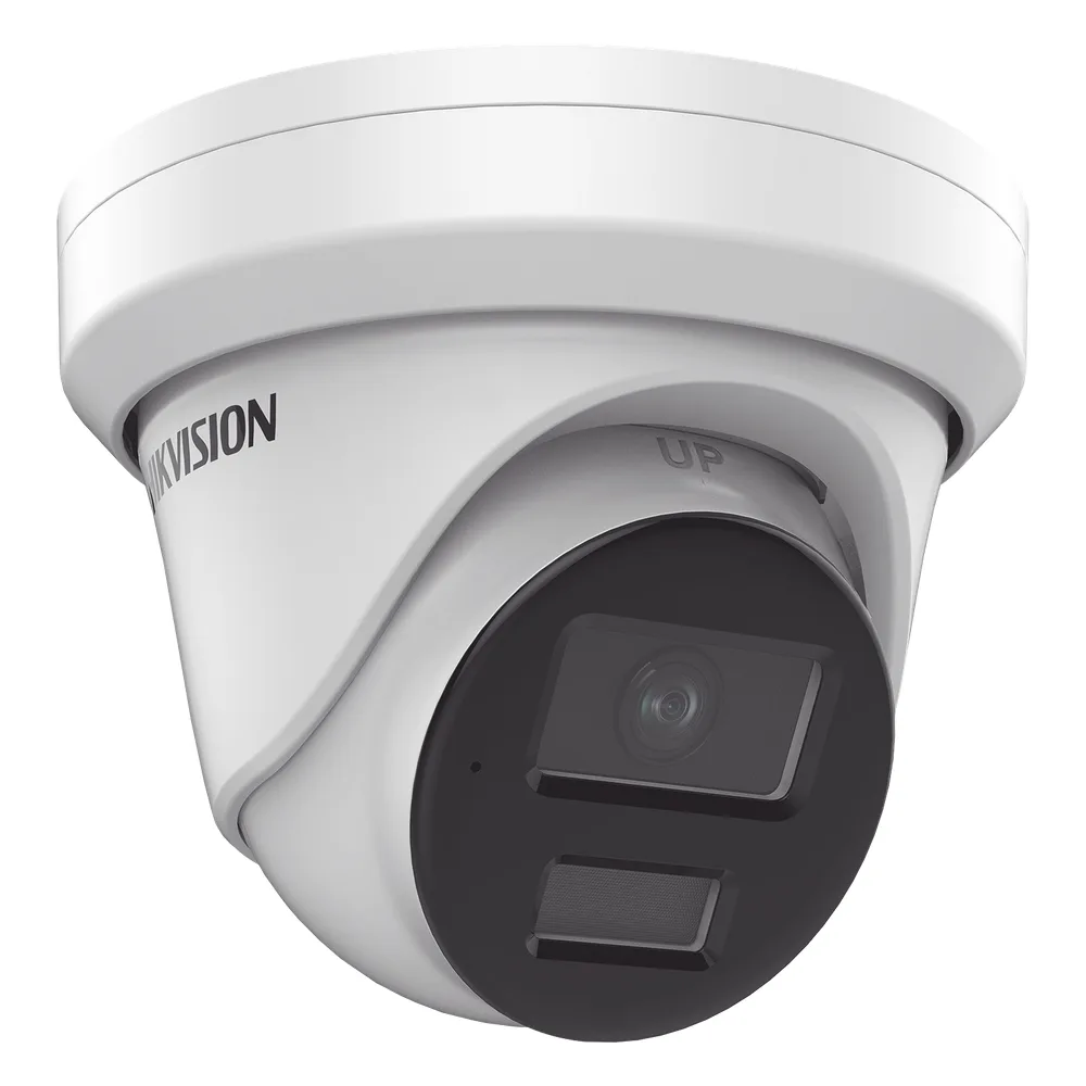 Turret IP 4 Megapixel / Lente 2.8 mm / Dual Light (40 mts IR + 40 mts Luz Blanca / DARKFIGHTER S / Microfono Integrado /  Exterior IP67 / WDR 130 dB /  4 Analíticos: AcuSense, Deteccion Facial, Conteo de Personas por Cruce y Zona – vista 2