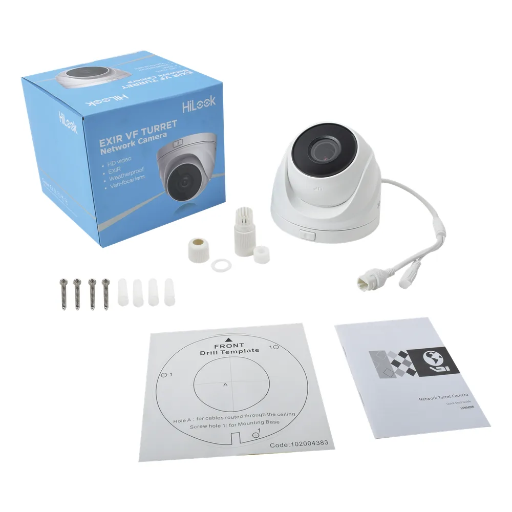 Turret IP 4 Megapixel / Lente Motorizado 2.8 - 12 mm / 30 mts IR EXIR / PoE / Exterior IP67 / WDR 120dB / Micro SD / H.265+ / Onvif – vista 2