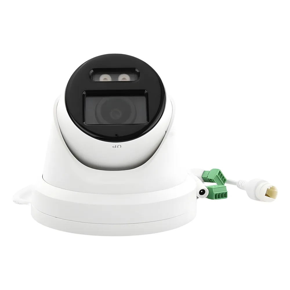 Turret IP 8 Megapixel / Imagen a color 24/7 / Lente 2.8 mm / Micrófono Integrado /Luz Blanca 40 mts / Exterior IP67 / Micrófono Integrado / WDR 130 dB / Entrada y salida de Audio y Alarma / Onvif / MicroSD – vista 5