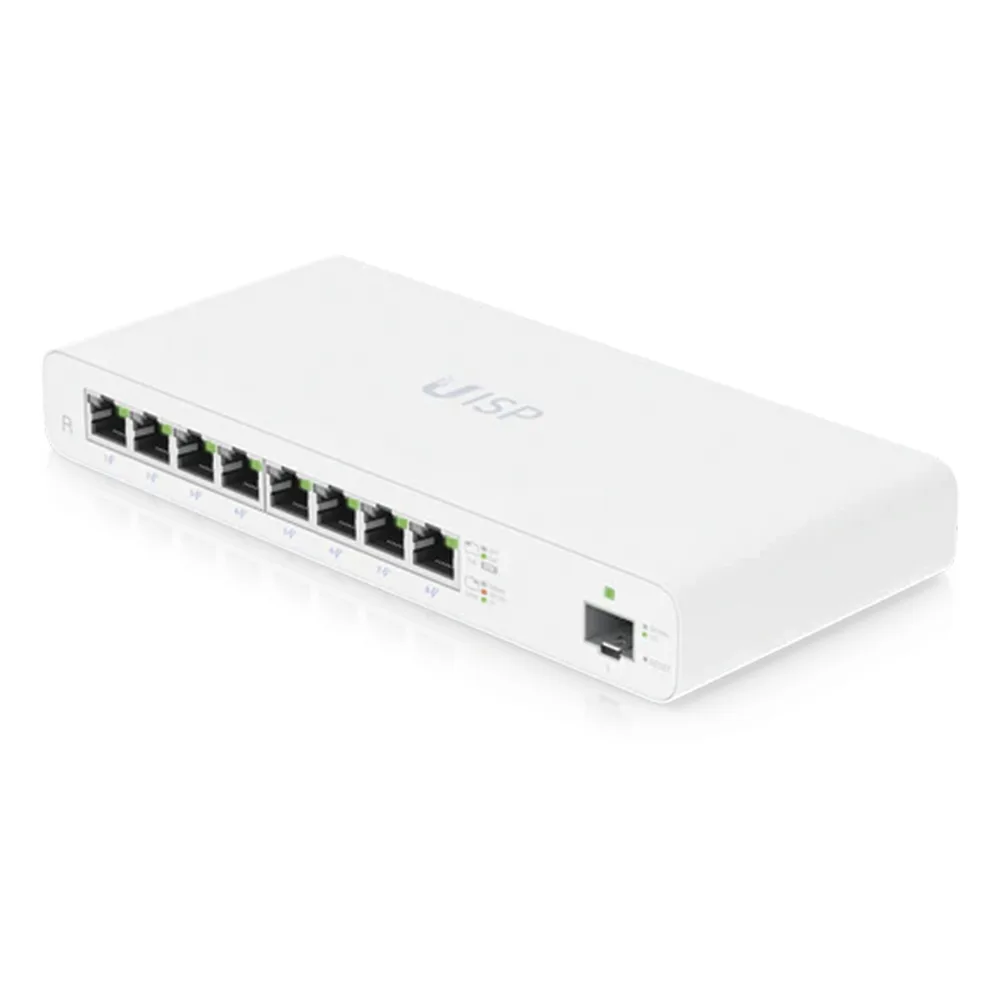 UISP Router (UISP-R) – Router Gigabit para ISP con 8 Puertos PoE Pasivo, 1 SFP, y Rendimiento NAT de hasta 1 Gbps