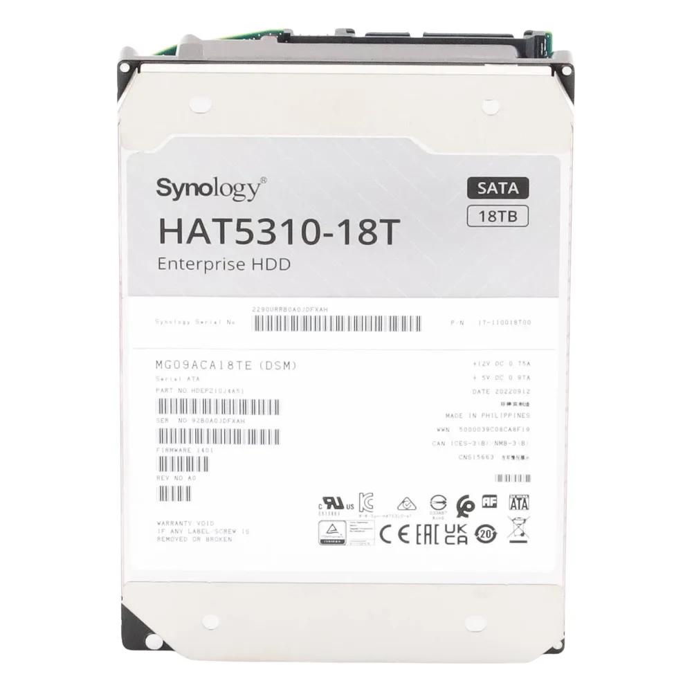 Unidades de almacenamiento empresariales / Disco duro 18TB / 7200RPM / NAS SYNOLOGY – vista 3
