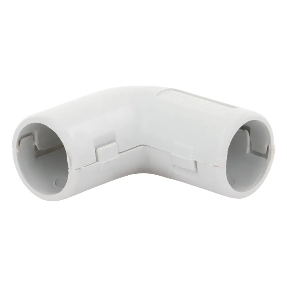 Unión en "L" (Codo) para tubería rígida, recomendado para cable eléctrico, PVC Auto-extinguible, de 16 mm – vista 3