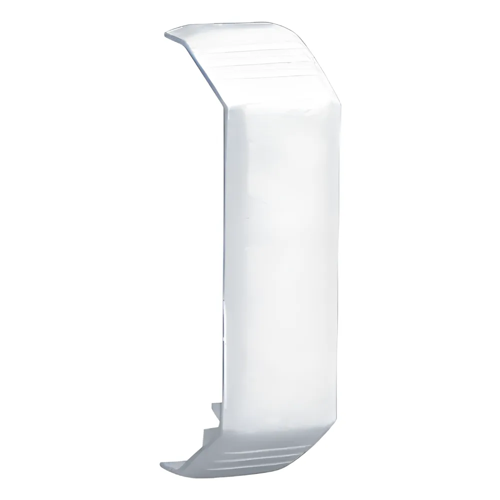 Unión recta de tapa, para uso con canaleta T45, Material PVC Rígido, Color Blanco Mate