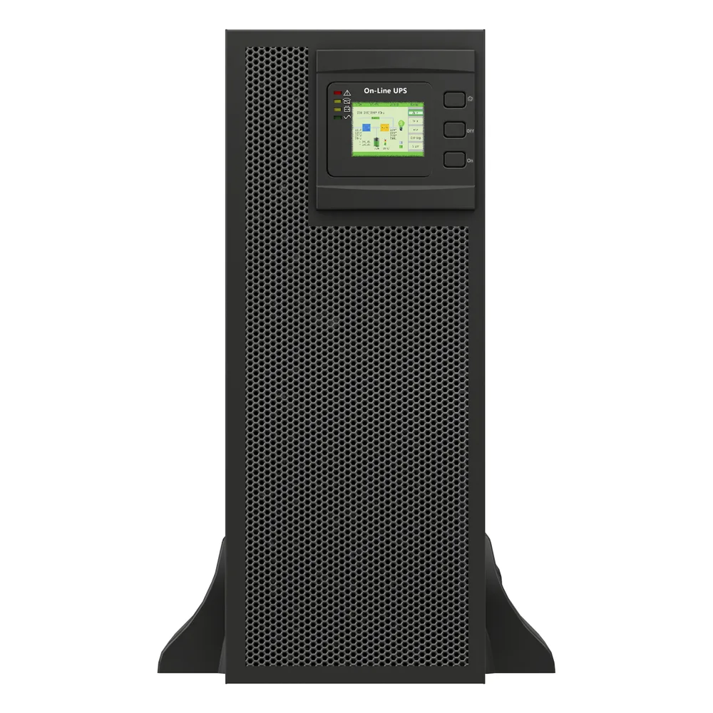 UPS de 30 KVA/30 kW, Online Doble Conversión, 220 Vac L-L de Entrada 3 Fases, Entrada Hardwired, Onda Senoidal Pura, Torre o Rack