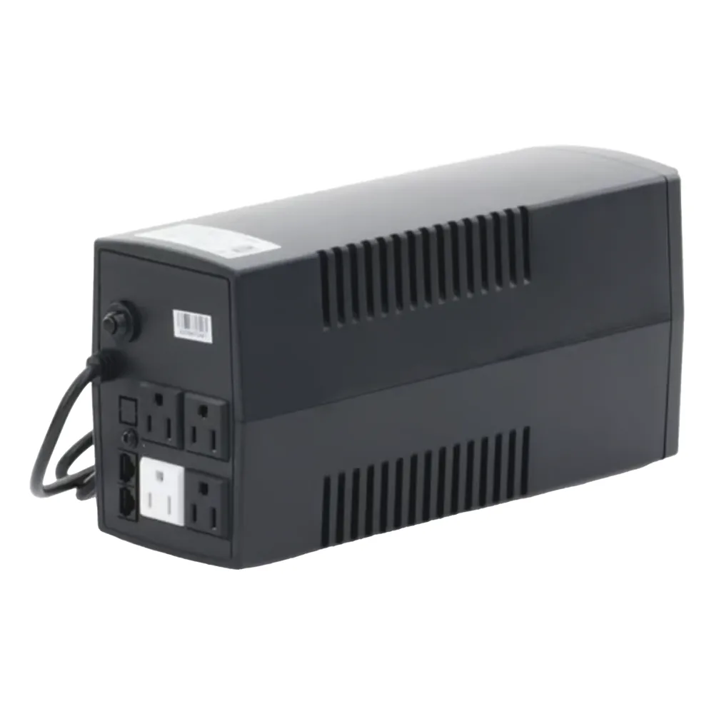 UPS de 600VA/360W / Protección contra Descarga, Sobretensión y Picos Transitorios / Entrada y Salida 120 Vca / Clavija NEMA 5-15P / 4 Tomas NEMA 5-15R/ Sin Protector RJ11 ni RJ45 – vista 7