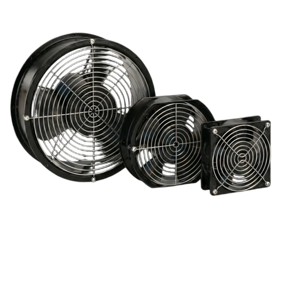 Ventilador Axial Compacto 6 Pulgadas / 115VAC / 240 CFM / Silencioso / Acero Negro / 50,000 Horas Operación