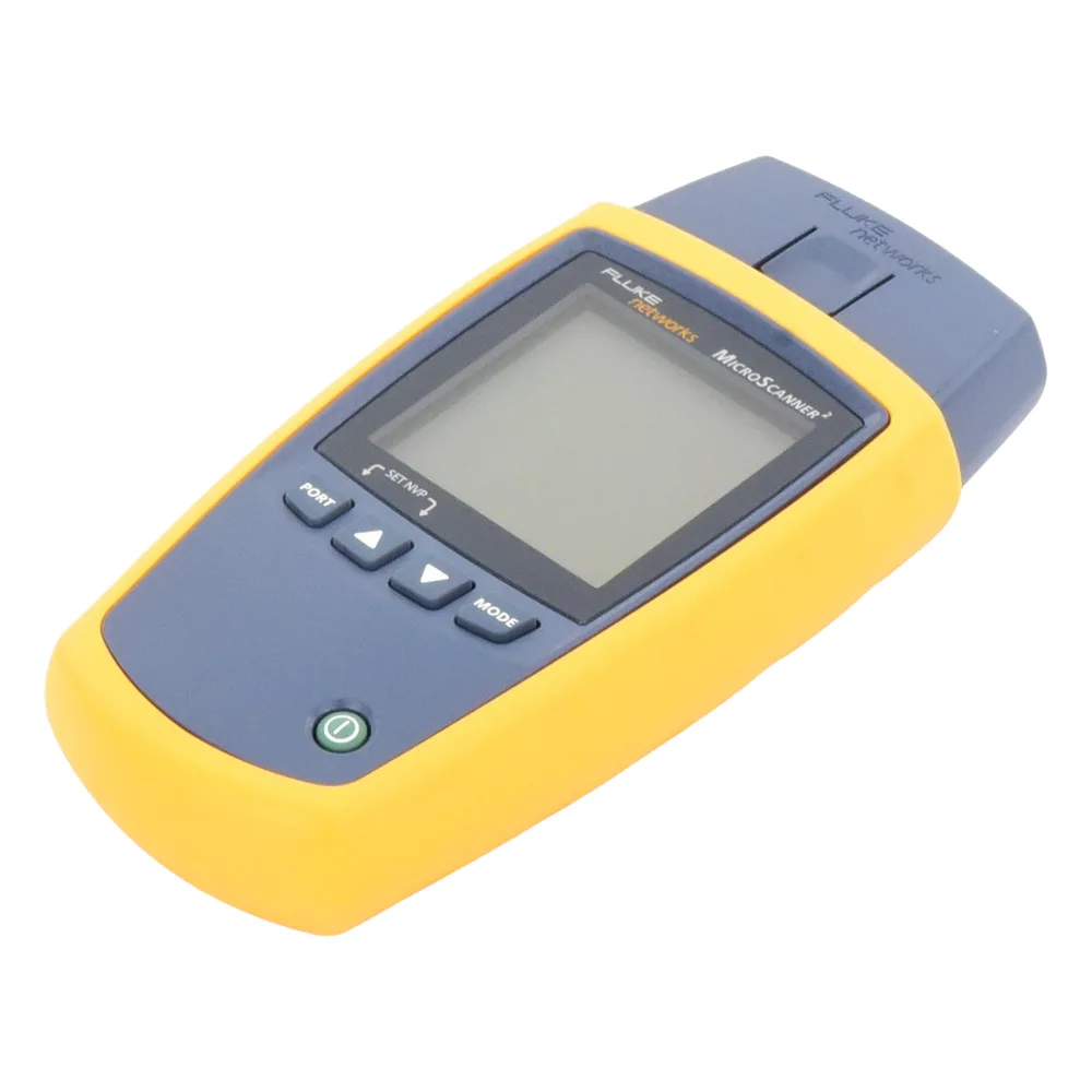 Verificador de Red MicroScanner2, para Comprobación de Redes de Voz, Datos y Video, con Pantalla LCD Retroiluminada – vista 2