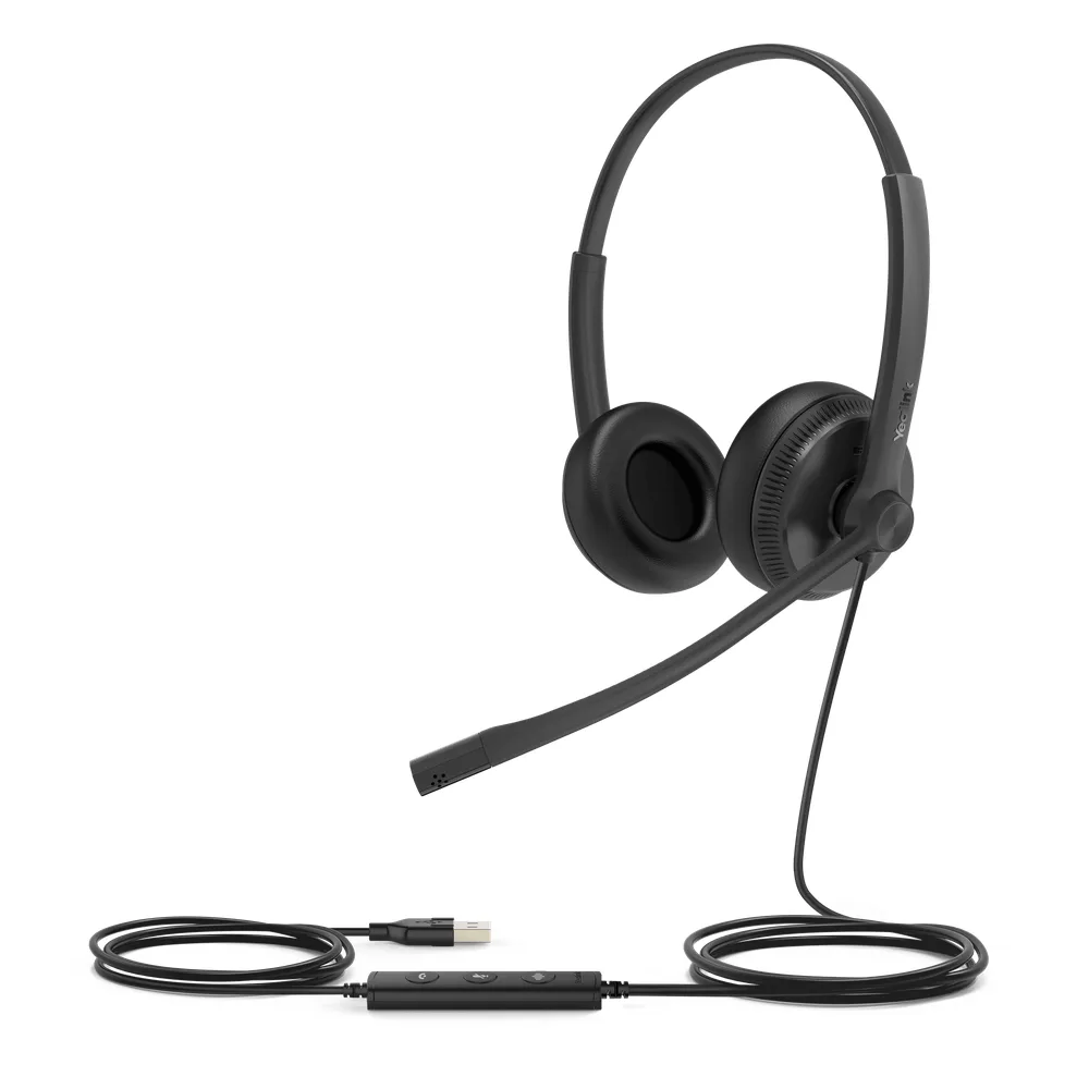 Yealink UH34 Dual, versión UC, cancelación de ruido USB-A con indicador de ocupado