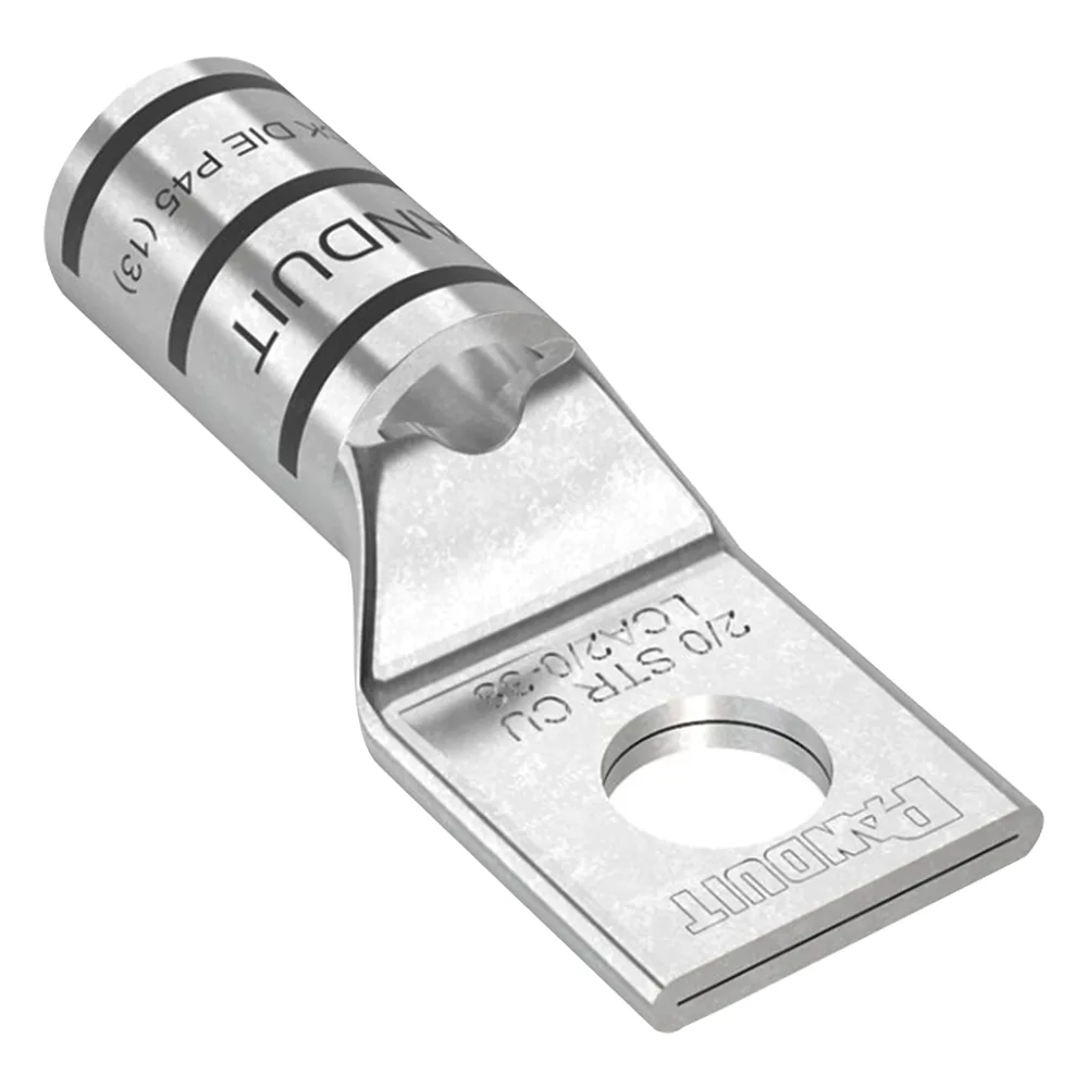 Zapata de compresión LCA2/0-38-X para cal. 2/0 Awg, Barreno para tornillo prisionero de 3/8, 1 Pz – vista 3