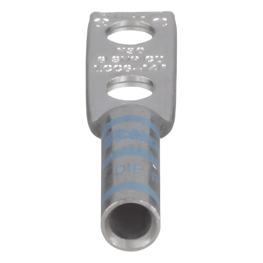 Zapata de compresión LCC6-14A-L para cal. 6 Awg, Doble barreno para tornillo prisionero de 1/4, Espaciado de orificio 16mm, 1 Pz – vista 4