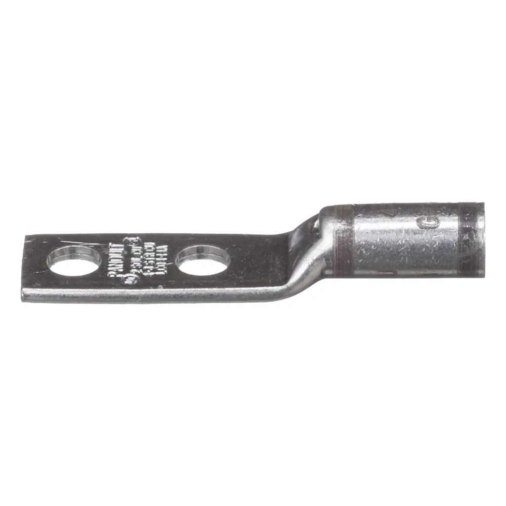 Zapata de compresión LCD4-14A-L para cal. 4 Awg, Doble barreno para tornillo prisionero de 1/4, Espaciado de orificio 16mm, 1 Pz – vista 2