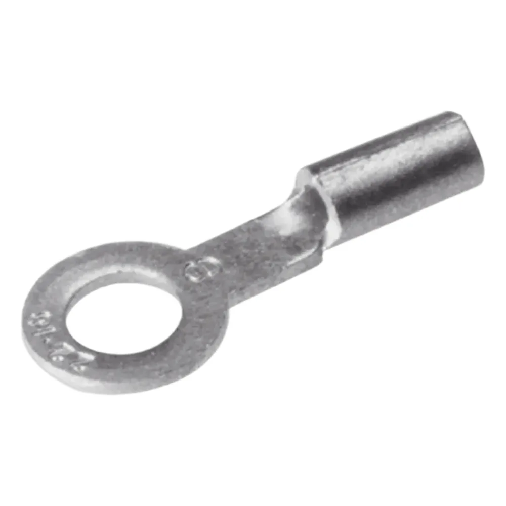 Zapata Terminal de Ojillo BURNDY para Tornillo de 1/4" (6 mm) y Calibre 12-10 AWG.