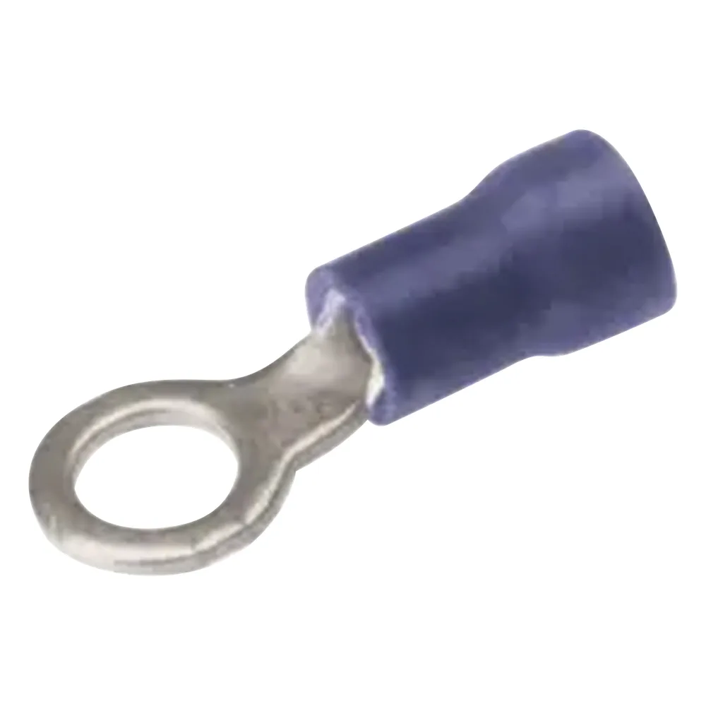 Zapata Terminal de Ojillo para Tornillo 3/16 in (5 mm) calibre 16-14 AWG con aislamiento de vinilo.