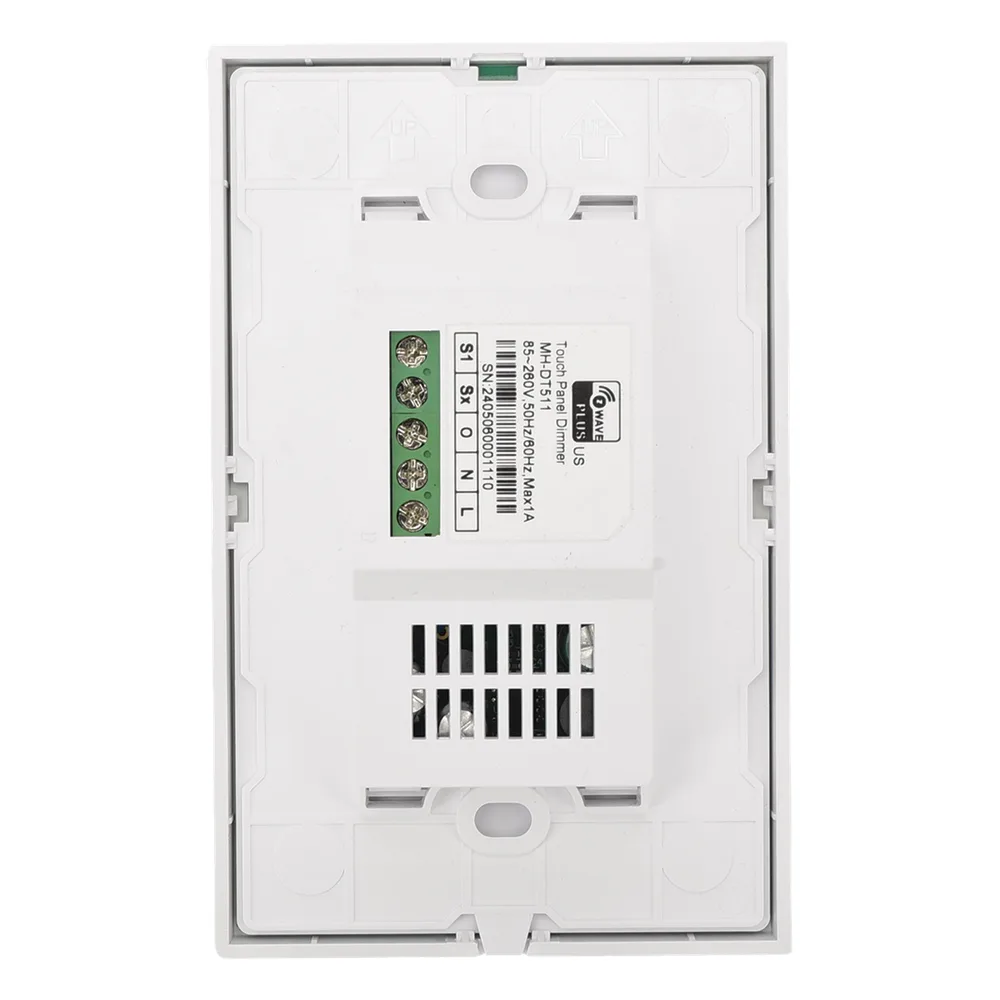 (ZWAVE) Dimmer panel táctil touch inalámbrico Zwave Plus. Compatible con Hubitat HC8, Álula  M2M, otros – vista 2