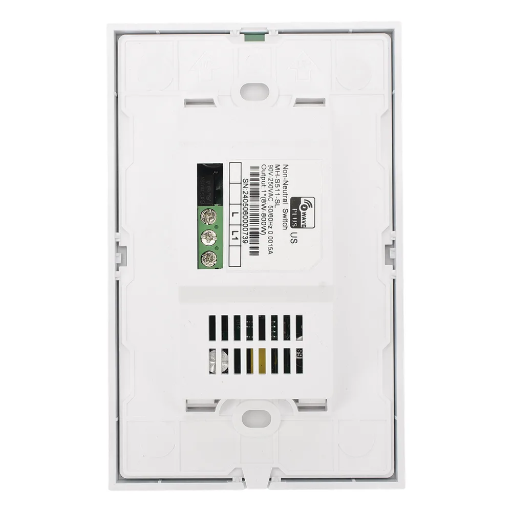 (ZWAVE) Interruptor On/Off panel táctil touch inalámbrico Zwave Plus 1 boton. No requiere cable neutro, Compatible con Hubitat HC8, Álula  M2M, otros – vista 2