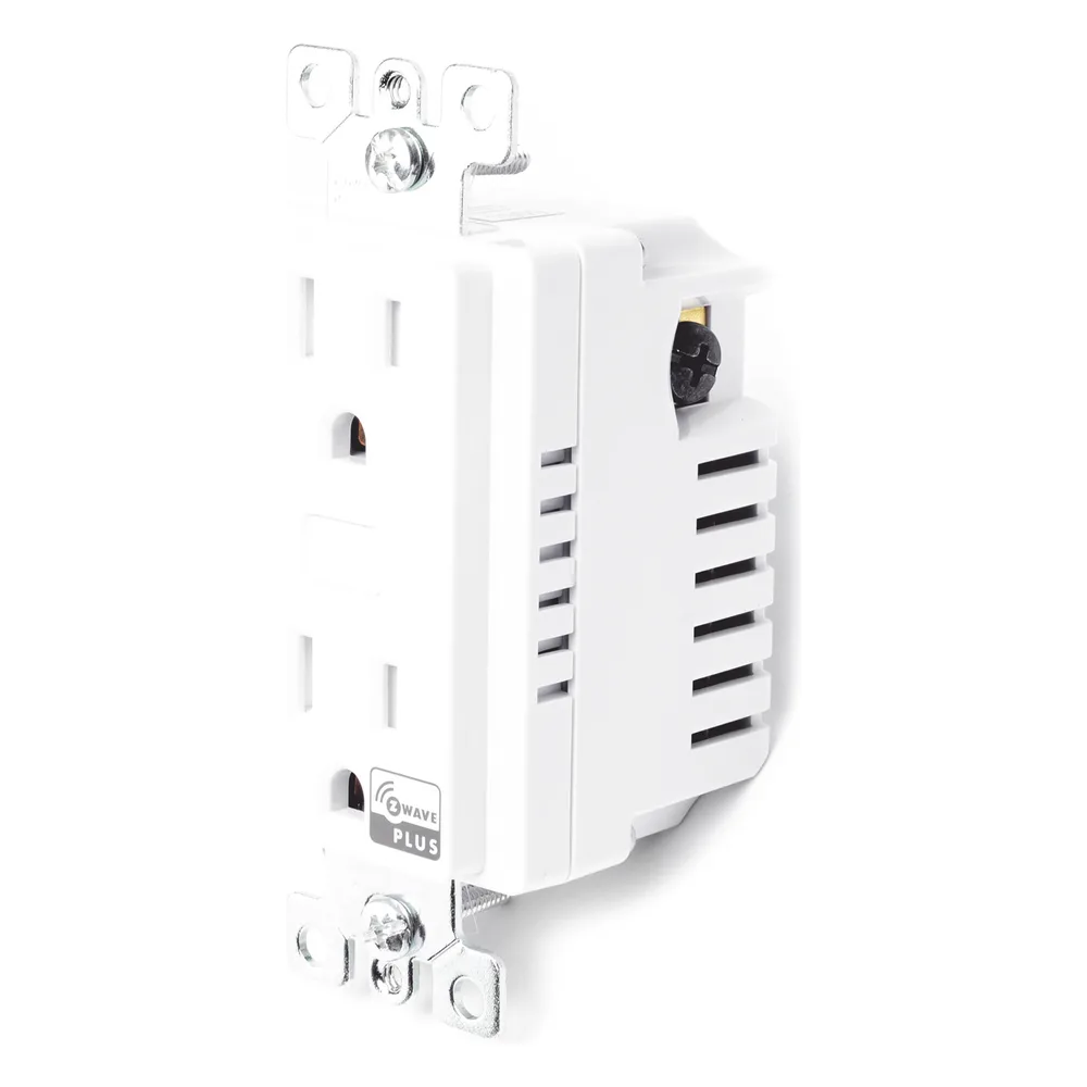 (ZWAVE) Tomacorriente con señal inalambrica Z-WAVE, compatible con HUB HC7, C8, puede ser un panel de alarma L5210, L7000 con Total Connect y Alarm.Com – vista 3