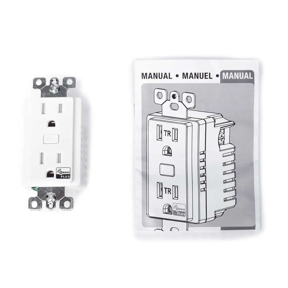 (ZWAVE) Tomacorriente con señal inalambrica Z-WAVE, compatible con HUB HC7, C8, puede ser un panel de alarma L5210, L7000 con Total Connect y Alarm.Com – vista 6